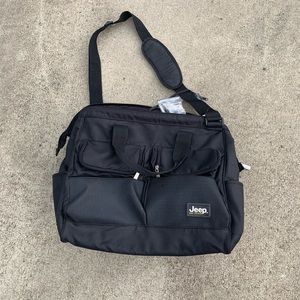 Jeep Baby Traveler Black Messenger Diaper Bag